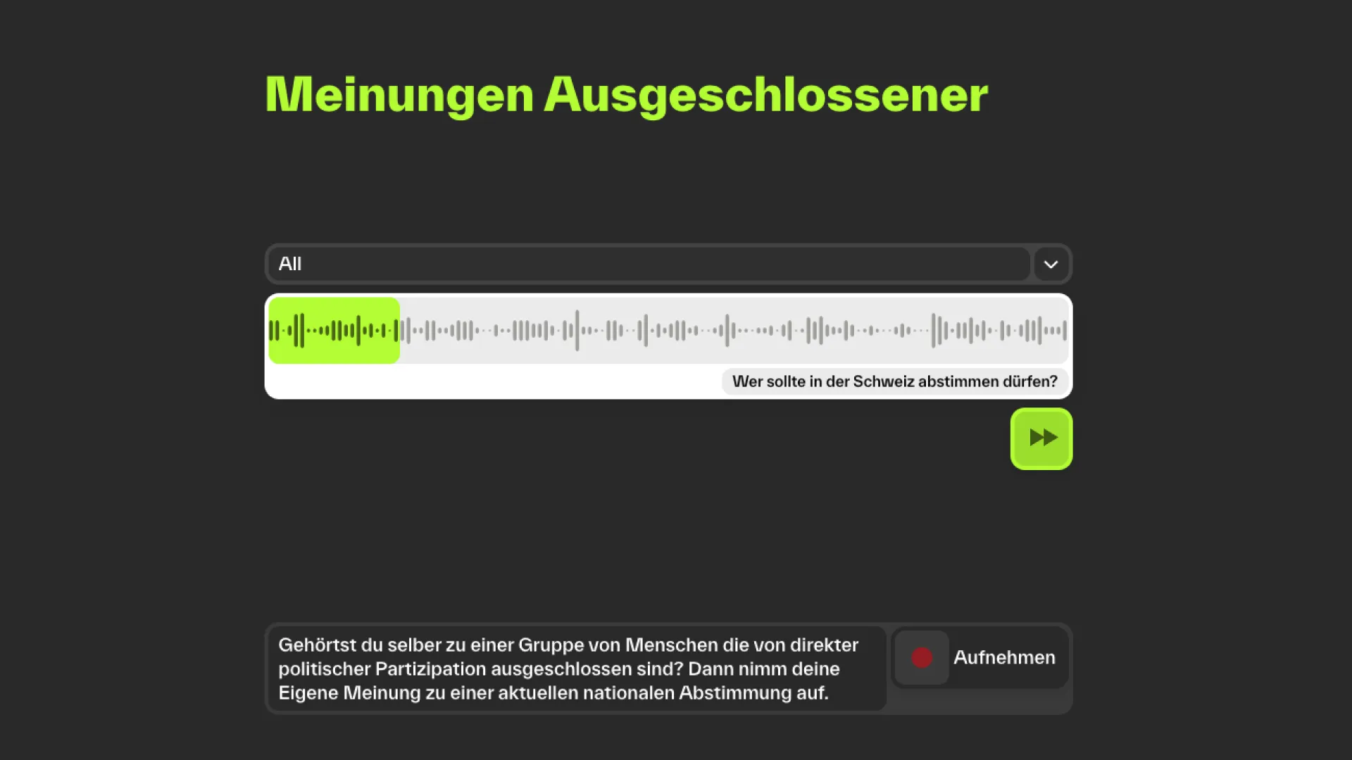 Forum for Inclusion Screenshot